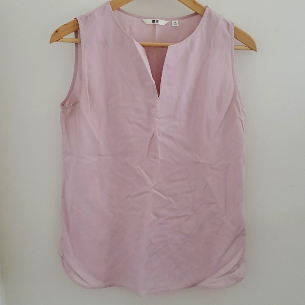 Light Pink Uniqlo Blouse